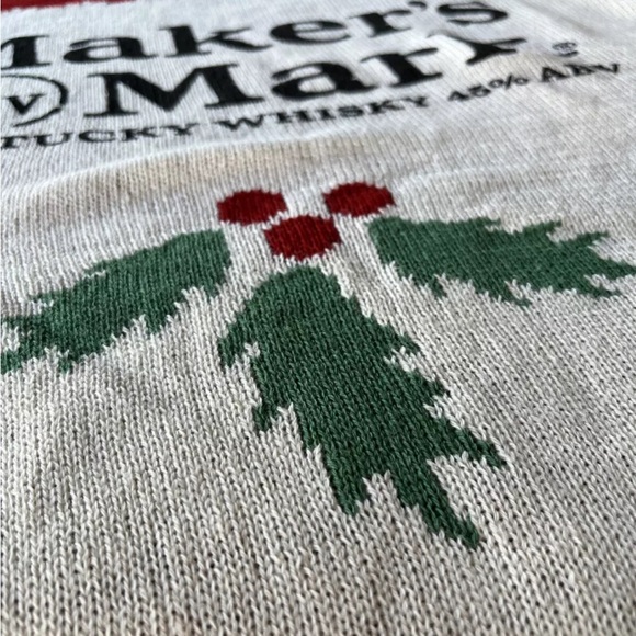 Makers Mark Ugly Christmas Sweater / Men’s / Medium - Picture 2 of 7